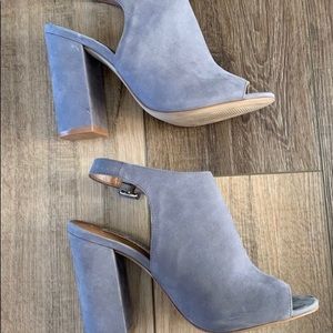 Steve Madden/ Grey Suede Mule Heels